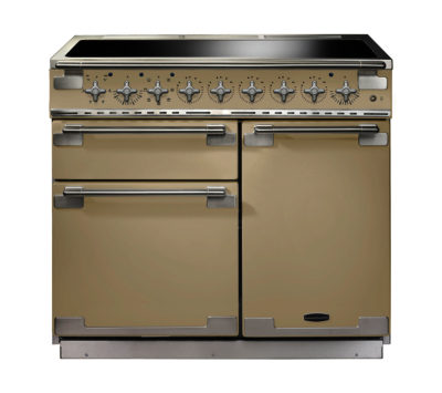 RANGEMASTER  Elise 100 Electric Induction Range Cooker - Cream & Chrome